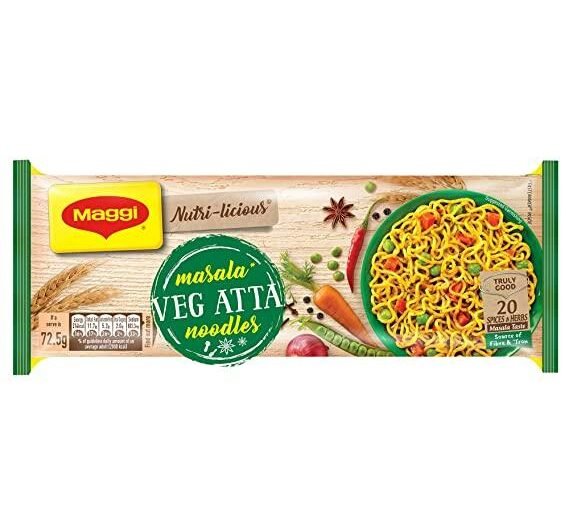 MAGGI VEG ATTA NOODLES 4 PACK